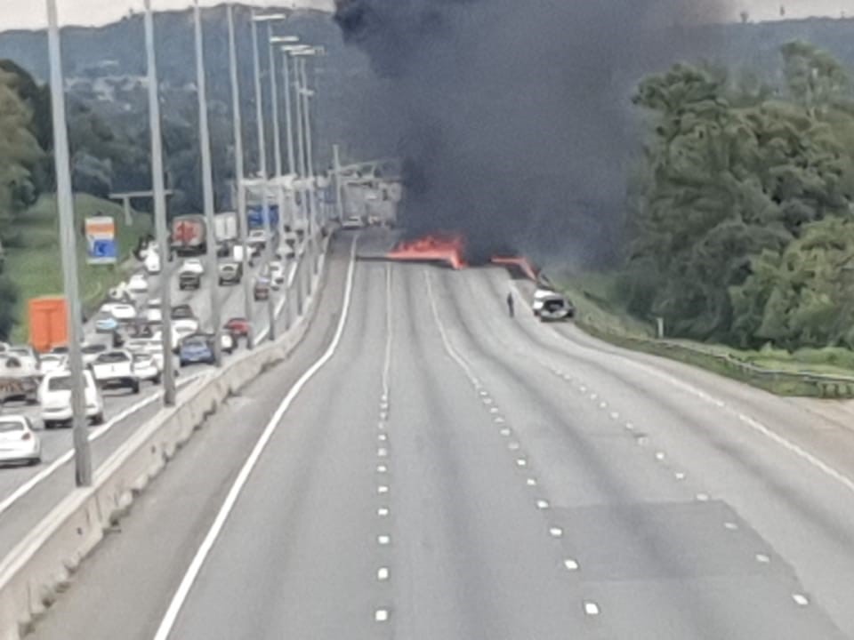 Tanker Catches Alight, Explodes Along N1, Near William Nicol OffRamp