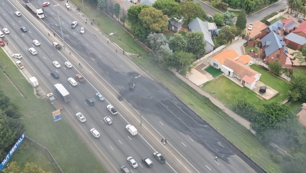 Tanker Catches Alight, Explodes Along N1, Near William Nicol OffRamp