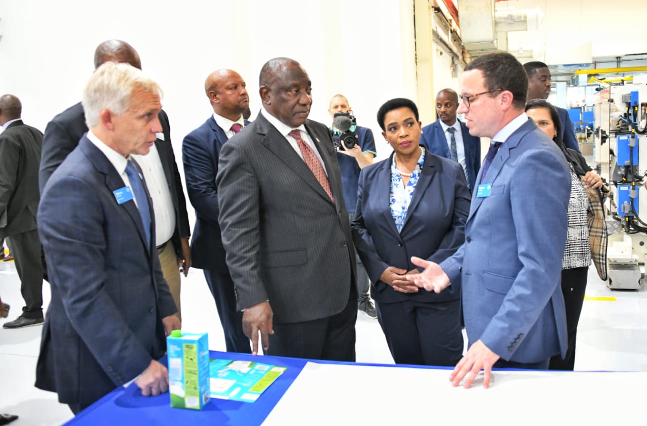 President Cyril Ramaphosa Opens Upgraded Tetra Pak Manufacturing Plant