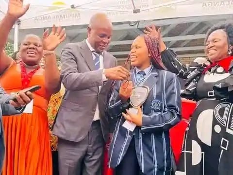 Mpumalanga's Top Matric Achiever Luyanda Ndlozi Rewarded With Brand New Car